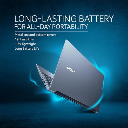 acer Aspire Lite, 13th Gen, Intel Core i3-1305U, 16GB RAM, 512GB SSD, Full HD 15.6"/39.62 cm, Windows 11 Home, Steel Gray, 1.59 KG, AL15-53, Metal Body, 36 WHR, Thin and Light Premium Laptop