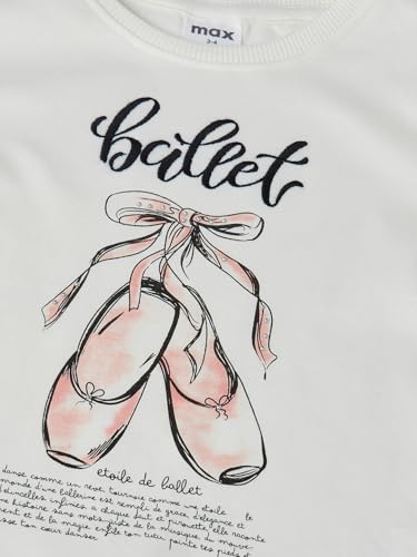 Max Girls Printed T-Shirt (Off White_6-8 Y)