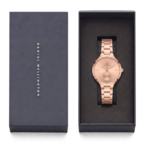Daniel Wellington Round 32mm Rose Gold-Tone Dial Analog Women Watch - DW0DL2302
