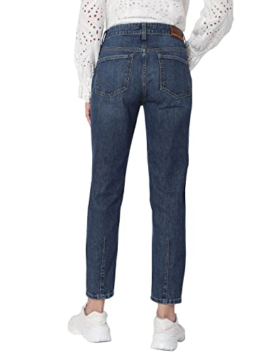 VERO MODA Regular Fit Jeans(227512601_Medium Blue Denim_30)