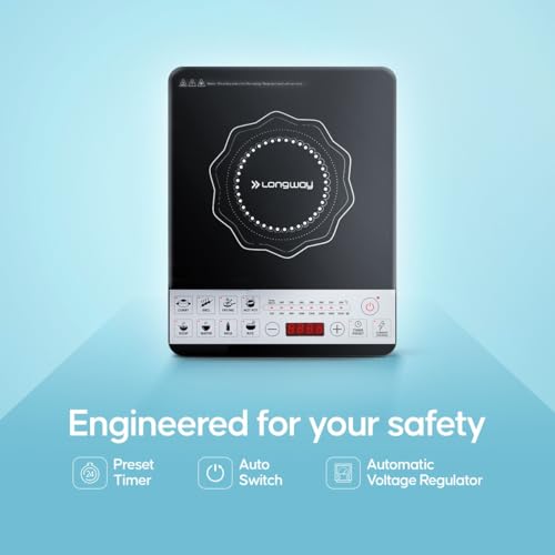 Longway Cruiser IC 2000 W Induction Cooktop - Black,Push Button
