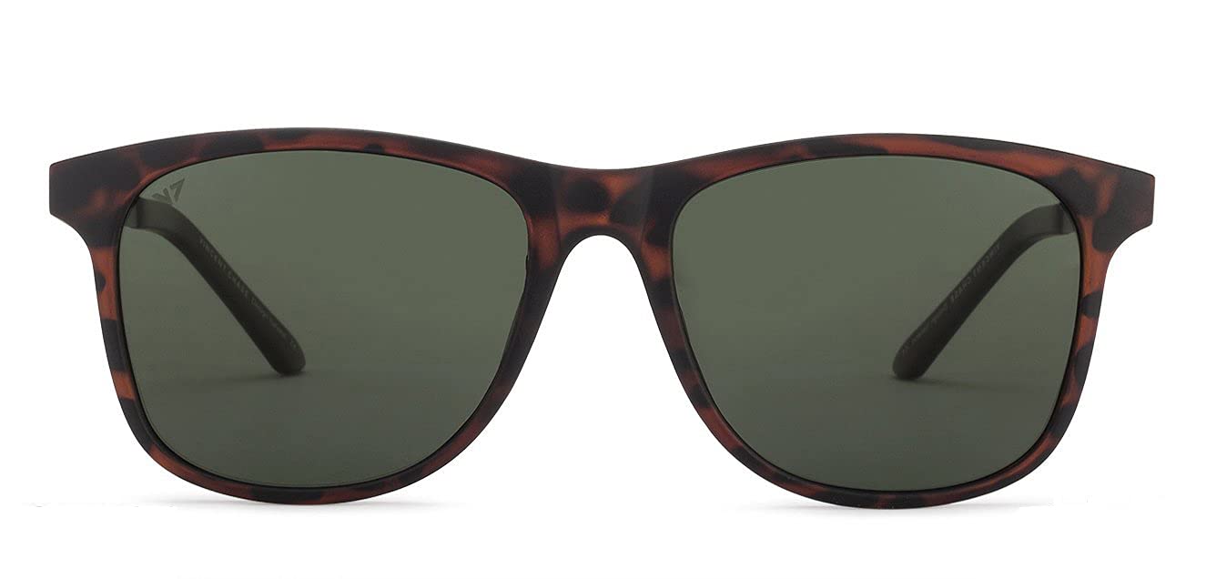 VINCENT CHASE EYEWEAR By Lenskart | Full Rim Wayfarer Branded Latest and Stylish Sunglasses | Polarized and 100% UV Protected | Men & Women | Large | VC S11113 Brown Frame, Brown Lens - Pack of 1