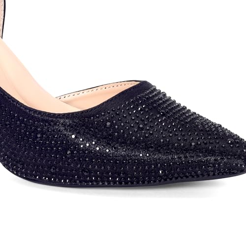 Lino Perros Diamond Studded Slim Pumps