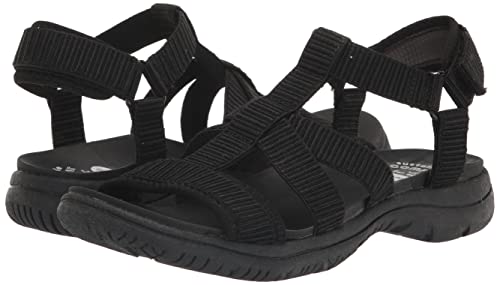 Dr. Scholl's Shoes Women's Adalia Sport Sandal, Black Fabric, 9