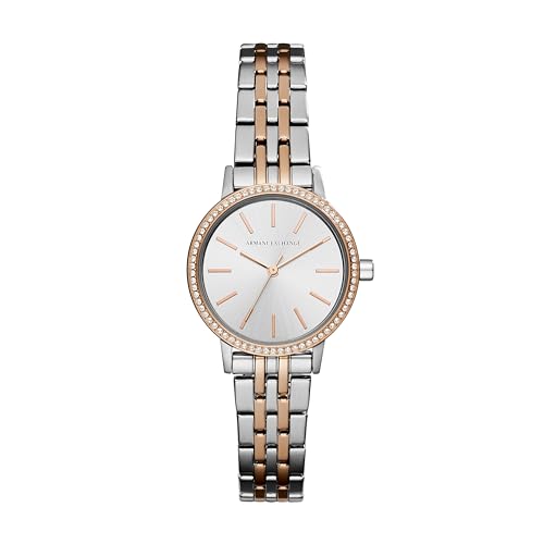 Armani Exchange Womens 30 mm Lola Silver Dial Stainless Steel Analog Watch - AX5542