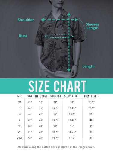 The Souled Store HTTYD: Dragon Fury Men and Boys Short Sleeve Cuban Collar Black Graphic Printed Easy to Style Casual Cotton Oversized Shirt