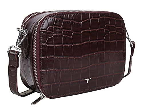 URBAN FOREST Emma Printed Brown Leather Sling Bag for Women
