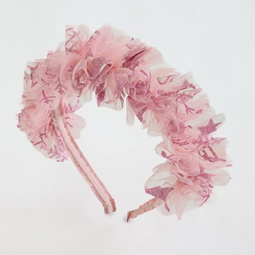 Hopscotch Girls Sleeveless All Over Print Peach Party Dresses for Age (3-4 Years)