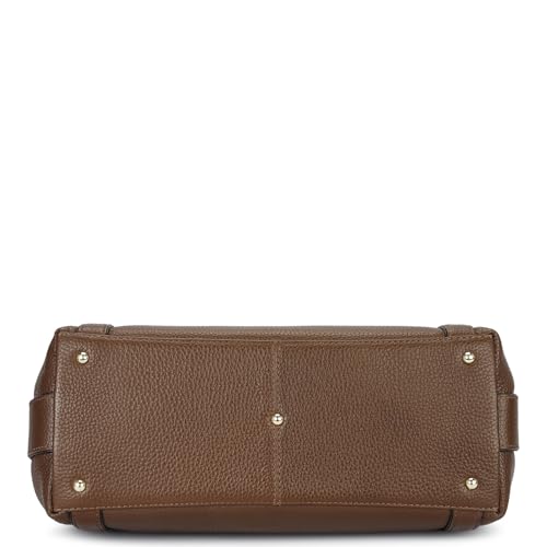 Da Milano Leather Shoulder Bag for Women - Brown (00846OL)