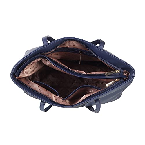 Mochi Womens Synthetic Blue Tote Bag (One Size)