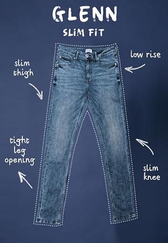 Jack & Jones Men's Slim Fit Jeans | Low Rise | Jeans for Men White
