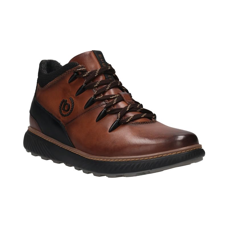 Bugatti Pramo Mid-Brown Men's Wide Lifestyle Sneakers - UK 9