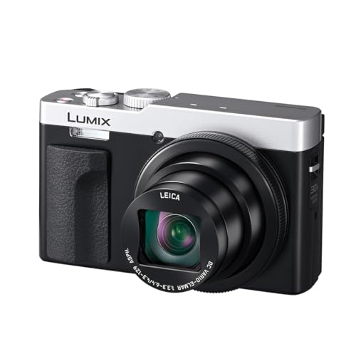 Panasonic LUMIX ZS99 Point and Shoot Camera, Compact Camera for Travel with 30x Zoom with 24-720mm Zoom Lens, and 4K Video/Photo, Great for Travel and Concerts, DC-ZS99 + Bag+ 32GB SD Card (Silver)