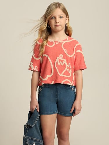 VERO MODA Girl Regular Fit Pink Tshirt