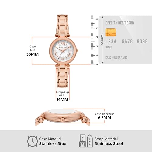 Michael Kors Laney Pink Quartz Stainless Steel Watch MK4893