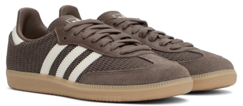 adidas Men's Originals Samba OG Shoes, Earth Strata/Wonder White/Magic Beige, 8