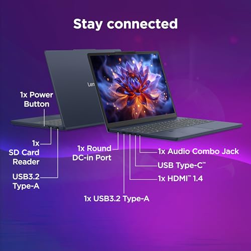 Lenovo IdeaPad Slim 3 Intel Core Ultra 5 322 Next-Gen AI PC (16GB RAM/512GB SSD/15.3" (38.8cm)/WUXGA IPS/Copilot+ PC/Windows 11/MSO 365 Basic+Office 2024/Backlit Keyboard/Grey/1.6Kg), 83UR009QIN