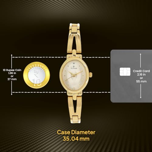 Titan Karishma Revive Analog Champagne Dial Women's Watch-NM2594YM01 / NL2594YM01