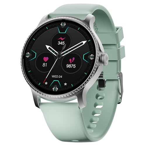 boAt Lunar Discovery – 2026 Edition w/ 1.39" (3.5 cm) HD Display, Bluetooth Calling, Emergency SOS, HR, SpO2 & Sleep Tracking Smart Watch for Men & Women (Mint Green)