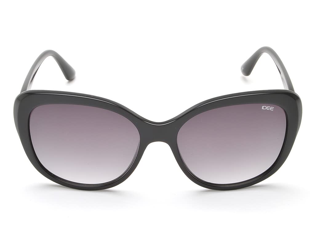 IDEE Women's UV Protected Grey Polycarbonate Butterfly sunglass