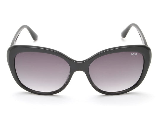 IDEE Women's UV Protected Grey Polycarbonate Butterfly sunglass