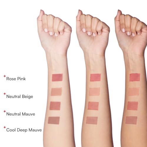 Gush Beauty 4-in-1 Matte Liquid Lipstick Dark Nude, Waterproof | 8.4ml