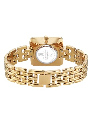 Fastrack Vyb Minimalist with Quartz Analog Silver Dial Gold Alloy Strap Watch for Girls - FV60122YM01W
