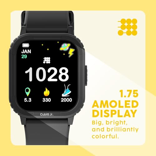Cubitt Jr. Smartwatch Fitness Tracker, 1.75" AMOLED – Arctic Blue