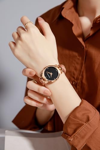 Giordano Analog Black Dial Women's Watch-C2204-33
