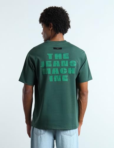 Flying Machine Typographic Brand Printed Relaxed Fit T-Shirt