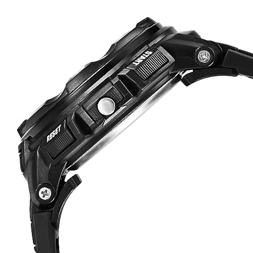 Fastrack Quartz Analog Digital Black Dial Black Plastic Strap Unisex Watch - NT38076PP01W