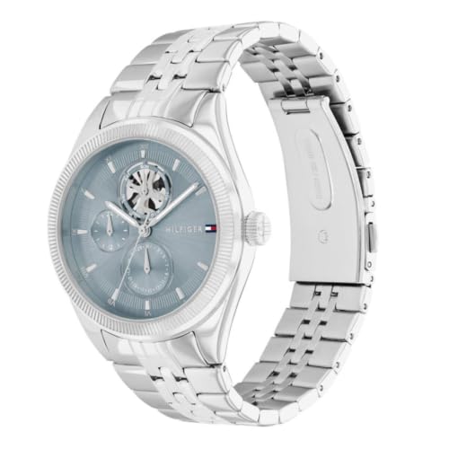 Tommy Hilfiger Monica Le Qtz Multifunction Analog Blue Round Dial Stainless Steel Stainless Steel Watch for Women - TH1782714W