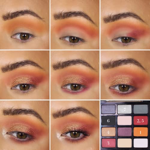 Note Cosmetics Love At First Sight Eyeshadow Palette 203, Matte Finish, Multicolor 15.6 g (Pack of 1)