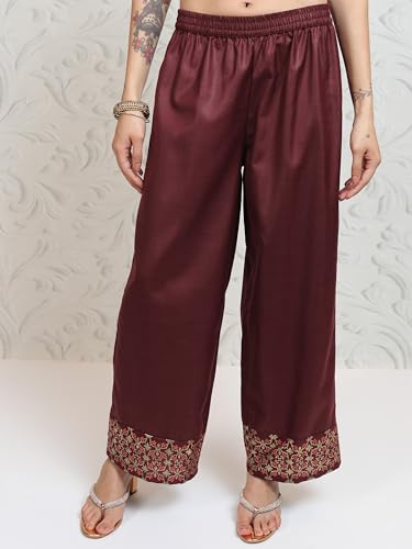 Vishudh Women V NECK Ethnic Set PVK3000085 Brown S