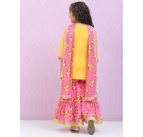 BIBA GIRL SOLID RELAXED KID(KW4755_YELLOW-VIOLET_15)