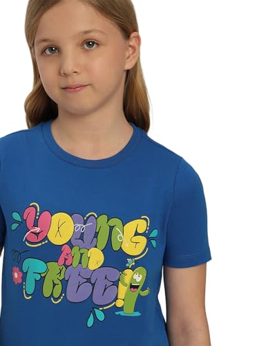 VERO MODA Girl Regular Fit Blue Tshirt