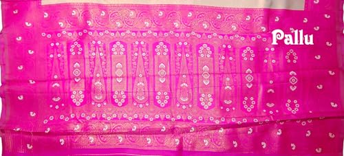 SREE KUMARAN Women's Kanchipuram Kubera Silk Pure Pattu Sarees With Blouse (VSK304-3)