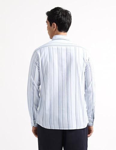 Arrow Sport Blue Casual Shirt_ASAEOSH2031_44