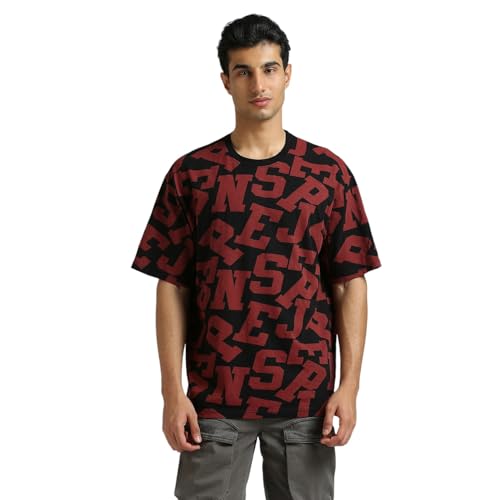 Pepe Jeans Men's Oversized Fit T-Shirt (PM509813_Black