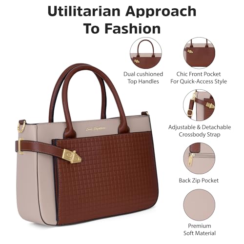Lavie Signature Women's Astoria Satchel Bag | Satchel Handbag for Work | Ladies Purse | Stylish Shoulder Bag | Gift for Women