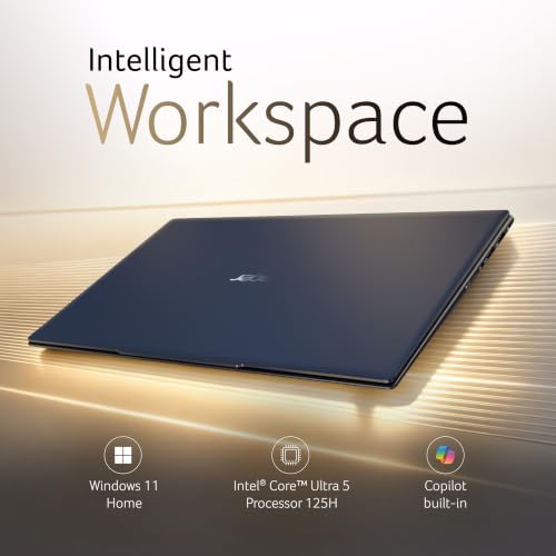 Acer Swift Pro AI PC,Intel Core Ultra 5 Processor 125H,Office 2024 + M365 Basic,16GB LPDDR5 RAM/512 SSD, 35.56cm /14" WUXGA IPS Display, Win 11Home,Blue,1.2Kg,SFP14-55,BL Keyboard,Thin & Light Laptop