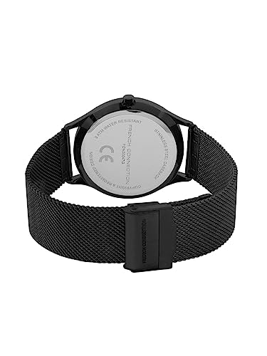 French Connection Jazz Black Round Analog Watch for Men - FCN00047G