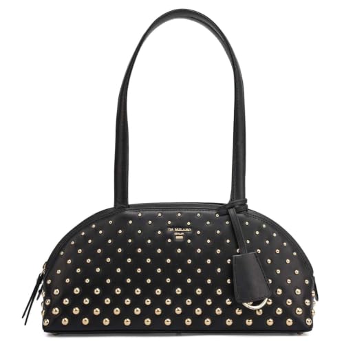 Da Milano Leather Book Tote for Women - Beige & Espresso (LB-02580)