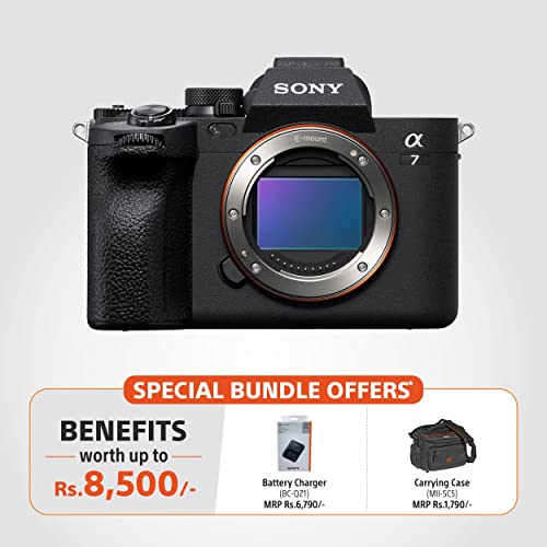 Sony Alpha ILCE-7M4 Full-Frame Hybrid Camera 33MP Interchangeable-Lens Mirrorless Camera Body (4K 60P Video Recording, Real-Time Eye AF for Humans, Birds, Animals) - Digital_Zoom, Black,