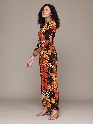 Label RITU KUMAR Black Floriane Jumpsuit