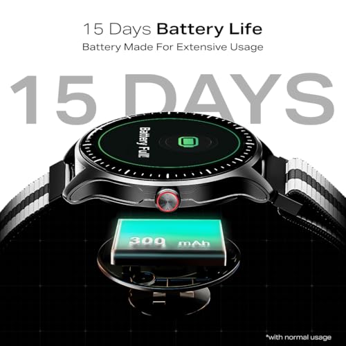 boAt Valour Watch 1 GPS, AI Based Auto Gym Mode, Built-in GPS, Advanced X2 Chip, 6-axis sensors, 3 ATM,15 Days Battery,1.43" AMOLED Display w/Gorilla Glass Smart Watches for Man (Fusion Grey)