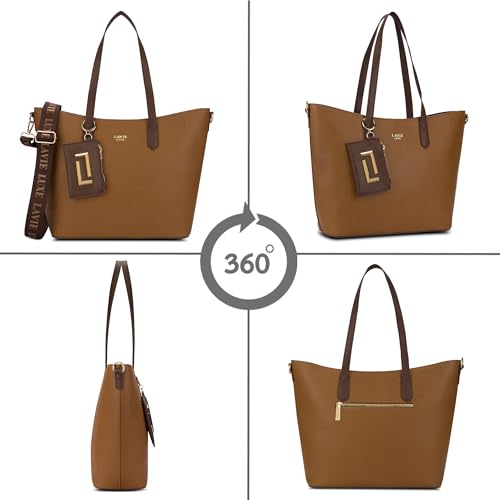 Lavie Luxe Women's Duo Hailey Tote Handbag for Women | Tote Bag for Work | Ladies purse | Stylish Shoulder Bag | Ladies Gift