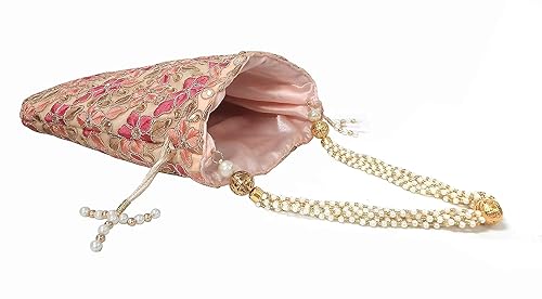 DUCHESS Women Hand Embroidered Combo of Clutch Potli Bag and Saree Belt (Pack of 3)