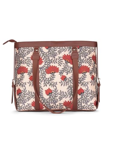 ZOUK Office Bag | Stylish Bags for Office Use | Laptop Bag 15.6 inch | Stylish Tote | Purse for Women | Vegan Leather Handbag |Nawabi Couture