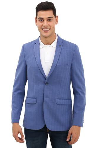 Allen Solly Men's Blazer (ASBZMUJFY57219_Blue
